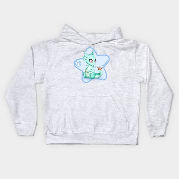 Zodiac Dragons - Cancer Kids Hoodie by SilveryDreams